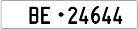 Trailer License Plate